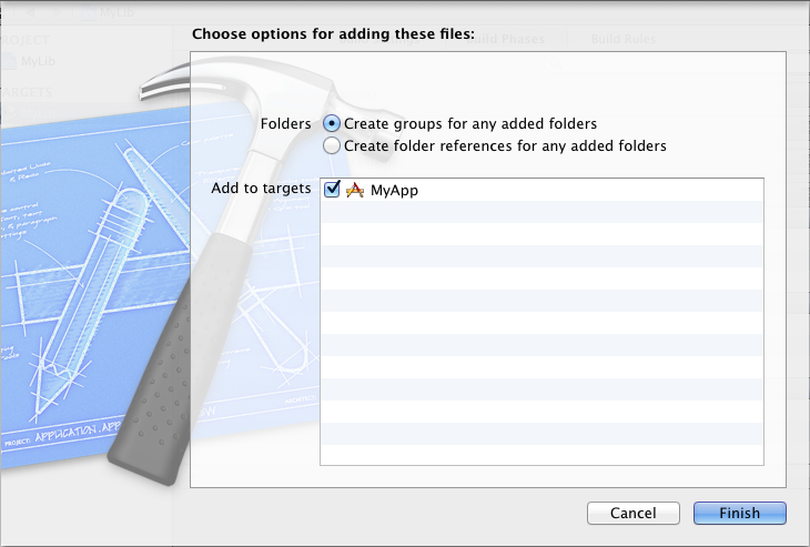 Create groups for any added folders